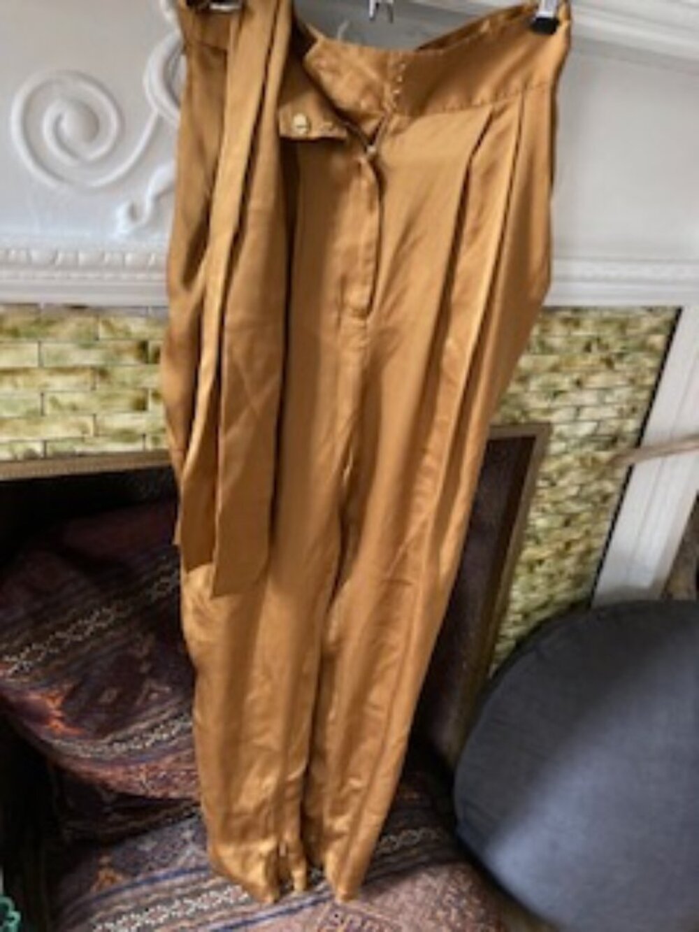 NWT Zimmermann silk pants in beautiful Rust color - size AU0 / US 2/4